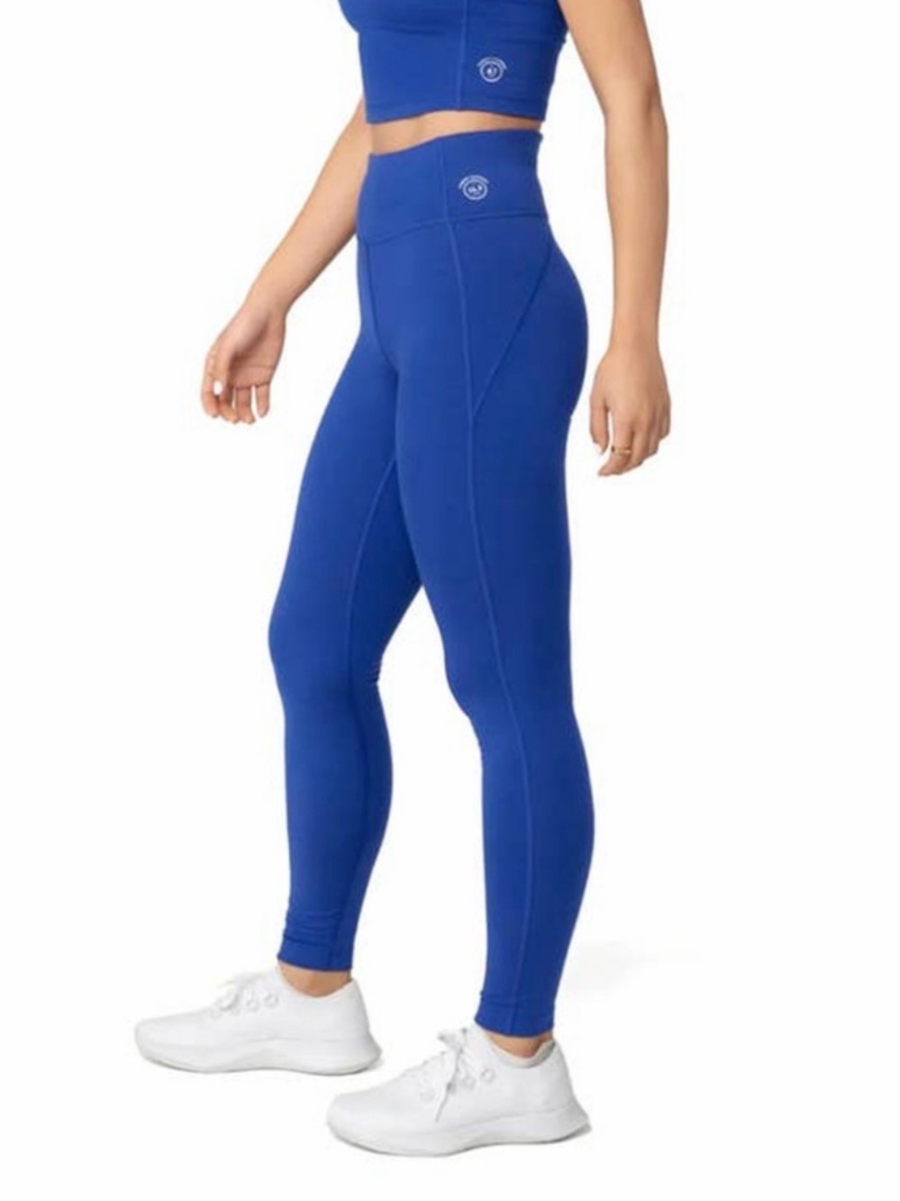 💙 Allbirds Natural Leggings Hazy Cobalt Blue Size Small Soft Stretch Athletic